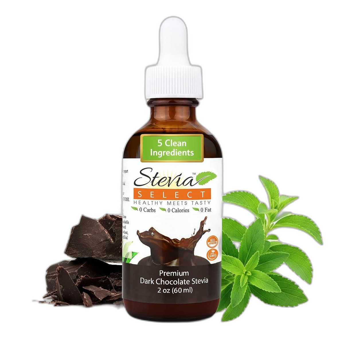 Better Stevia Liquide Chocolat Now Foods 59 ml Paris Herba Barona