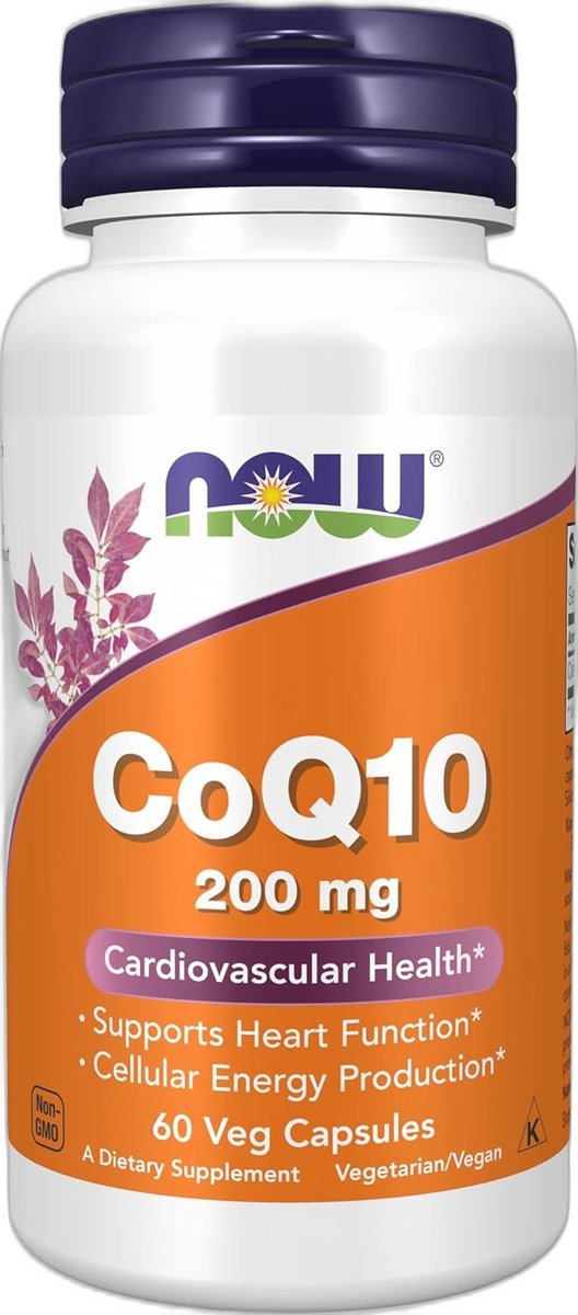CoQ10 200mg NOW Foods 60 gélules végétales - Coenzyme Q10 à Paris Paris Herba Barona