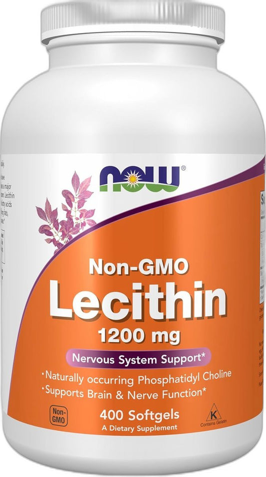 Lécithine de soja sans OGM – lecithin non-ogm – 1200mg – 100 capsules – Now Foods Paris Herba Barona