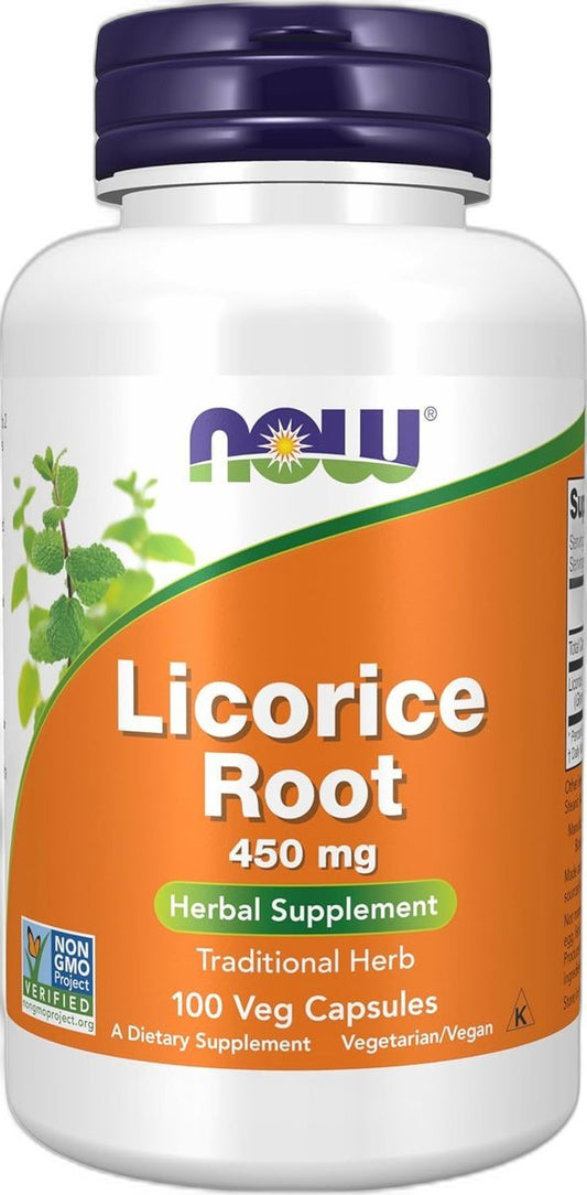 Licorice Root – Racine de Réglisse – 450mg – Now Foods – 100 Gélules Paris Herba Barona
