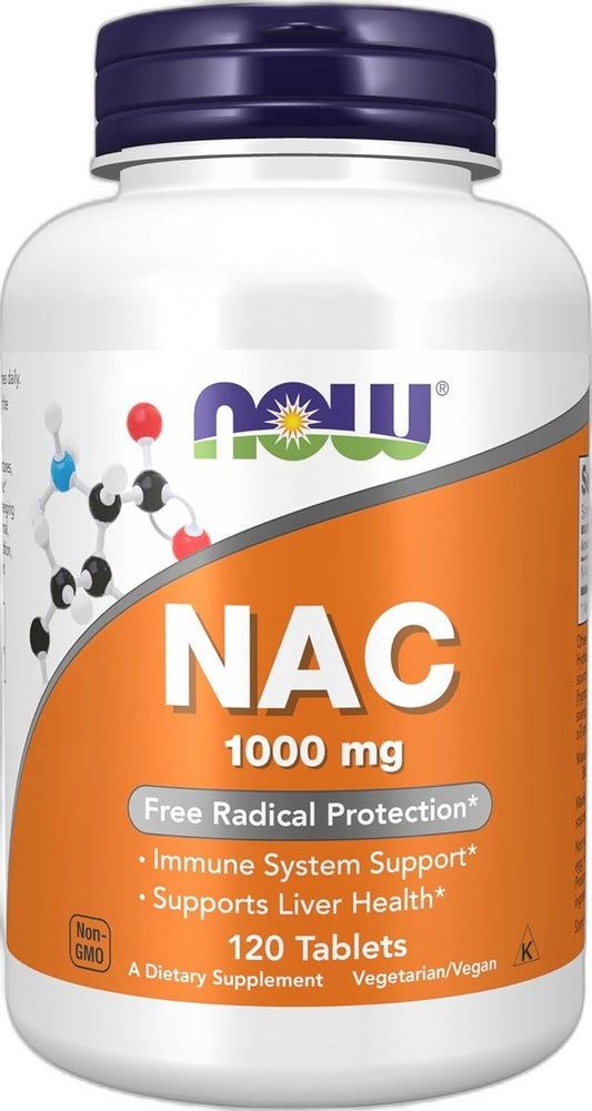 NAC (N-acétylcystéine) 1000 mg -120 tablets – Now Foods Paris Herba Barona