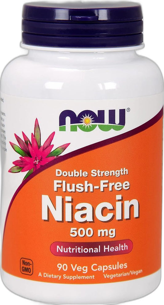 Niacine B3 Flush Free – sans rougeur – 90 veg Caps. Now Foods Paris Herba Barona