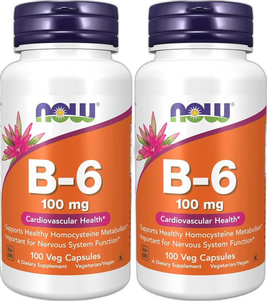 NOW Foods GABA 500mg + Vitamine B-6 – 100 gélules végétales Paris Herba Barona