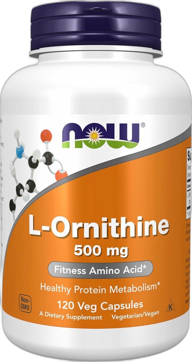 Ornithine 500 mg – 120 caps. – Now Foods Paris Herba Barona