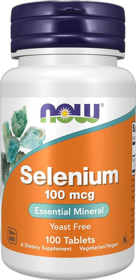 Sélénium 100 µg – NOW Foods – 100 comprimés Paris Herba Barona