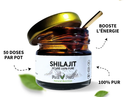 Meilleur Shilajit 2026 — Résine Pure Feel Pure — 75% Acide Fulvique — Paris