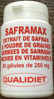 Safranal à 2 % et vitamines B - SAFRAMAX - 60 gélules