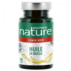 Huile de Nigelle (cumin noir) à Paris en boutique  en gélules d'huile nigella sativa
