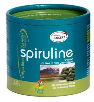 Spiruline Algue bleue des andes 500 comprimés