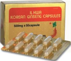Ginseng coréen  à Paris - 50 gélules