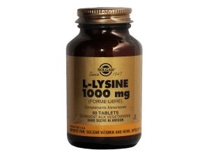 Lysine à PARIS  1000 mg 50 tablets SOLGAR
