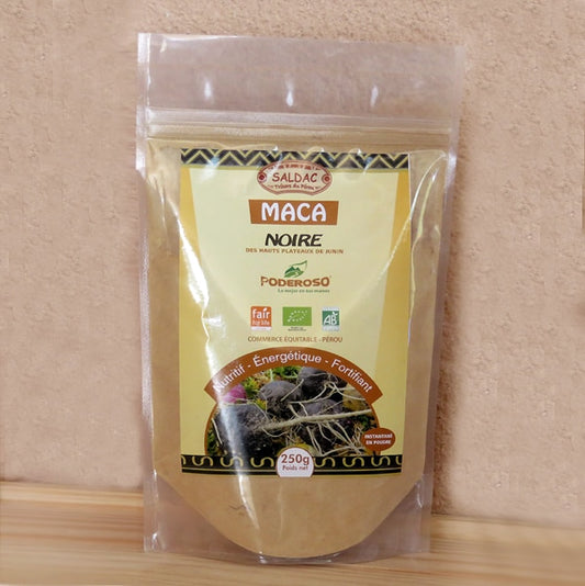 Maca noire pure en poudre  bio à Paris