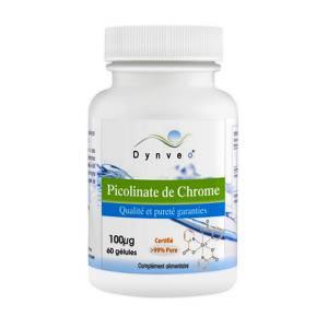 Picolinate de Chrome 100µg - 60 gélules - Dynveo