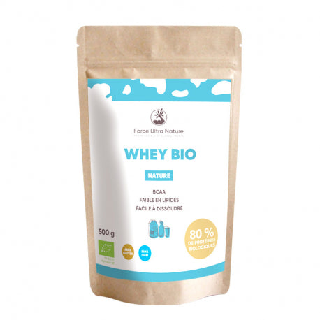Whey proteines native bio à PARIS  500 g  origine Allemagne - saveur nature